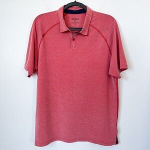 Rhone Delta Pique Polo Shirt Mens Large Red